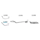 EDEX 13.953 - Mercedes 250/280 W123 első kipufogó cső