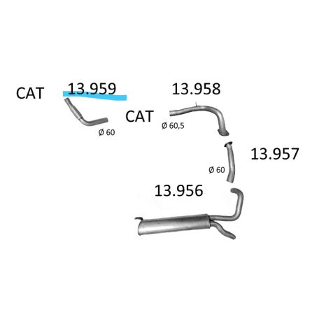 EDEX 13.959 - Mercedes G-Klasse kipufogó