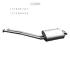 EDEX 13.960 - Kipufogó hátsó dob MERCEDES SL 280 2,7, 3,5, 4,5, 5 (1972-1986)