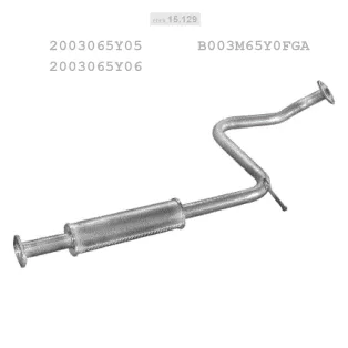   EDEX 15.129 - Kipufogó közép dob NISSAN SUNNY 1.6 (1990-1996)