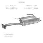 EDEX 15.130 - Kipufogó hátsó dob NISSAN SUNNY 1.6 (1988-1990)