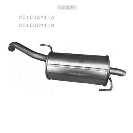 EDEX 15.14 - Kipufogó hátsó dob NISSAN MICRA 1.5 D (2005-2010)