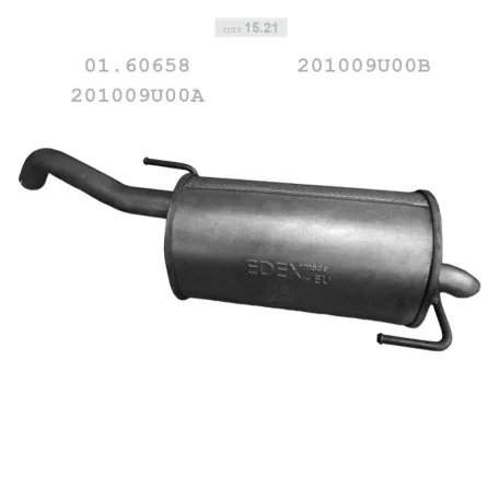 EDEX 15.21 - Kipufogó hátsó dob NISSAN NOTE 1.6 (2006-2012)