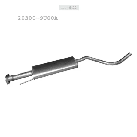 EDEX 15.22 - Kipufogó közép dob NISSAN NOTE 1.6 (2006-2012)