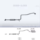 EDEX 15.238 - Kipufogó közép dob NISSAN PRIMERA 1.6 (1996-2002)