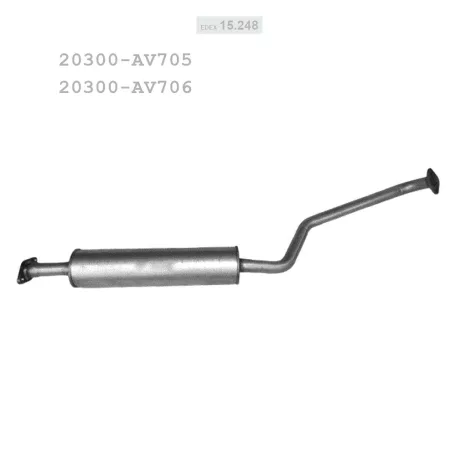 EDEX 15.248 - Kipufogó közép dob NISSAN PRIMERA 1.8 (2002-)
