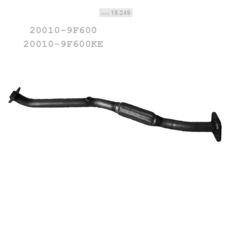 EDEX 15.249 - Kipufogó kipufogó cső NISSAN PRIMERA 1.6, 1.8 (1999-2002)