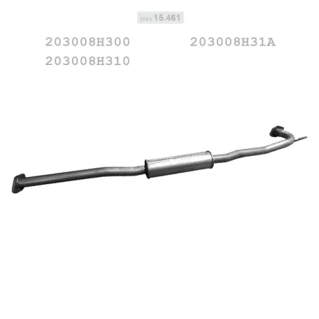 EDEX 15.461 - Kipufogó közép dob NISSAN X-TRAIL 2.0, 2.5 (2001-2008)
