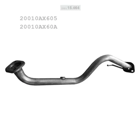 EDEX 15.464 - Kipufogó kipufogó cső NISSAN MICRA 1.0, 1.2, 1.4 (2003-2013)