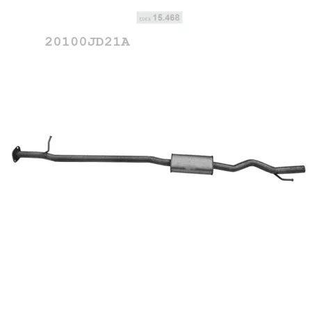 EDEX 15.468 - Kipufogó közép dob NISSAN QASHQAI 2.0 (2006-2011)