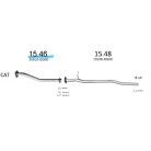 Edex 15.46 – Nissan Qashqai I első kipufogó cső