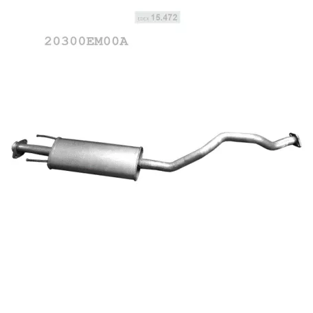 EDEX 15.472 - Kipufogó közép dob NISSAN TIIDA 1.5 D (2007-2011)