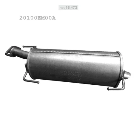 EDEX 15.473 - Kipufogó hátsó dob NISSAN TIIDA 1.5 D (2007-2011)