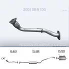 EDEX 15.481 - Kipufogó kipufogó cső NISSAN ALMERA 1.5 D (2003-2006)