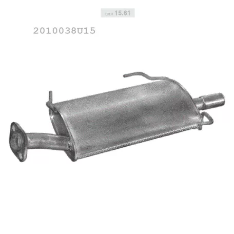 EDEX 15.61 - Kipufogó hátsó dob NISSAN MAXIMA QX 2.0, 3.0 (1994-2000)