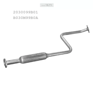   EDEX 15.71 - Kipufogó közép dob NISSAN MICRA 1.3 (1992-1998)