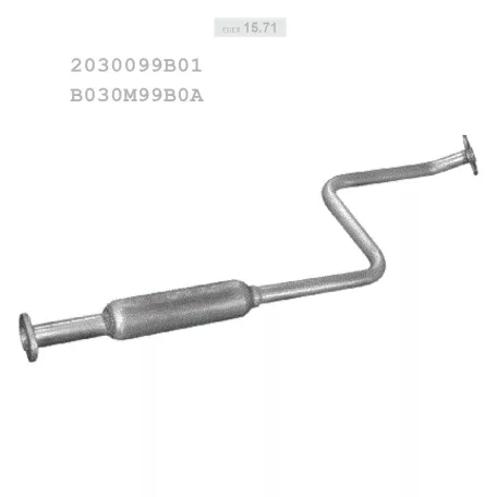 EDEX 15.71 - Kipufogó közép dob NISSAN MICRA 1.3 (1992-1998)