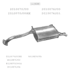 EDEX 15.86 - Kipufogó hátsó dob NISSAN PRIMERA 1.6 (1990-1996)