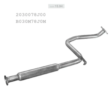 EDEX 15.94 - Kipufogó közép dob NISSAN PRIMERA 2.0 (1999-2002)