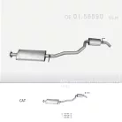 EDEX 16.85 - Kipufogó közép dob ALFA ROMEO 147 1.6, 2.0 (2000-2010)
