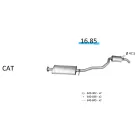 EDEX 16.85 - Kipufogó közép dob ALFA ROMEO 147 1.6, 2.0 (2000-2010)