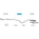 EDEX 16.95 - Kipufogó kipufogó cső ALFA ROMEO 156 1.6, 1.8, 2.0 (1997-2000)