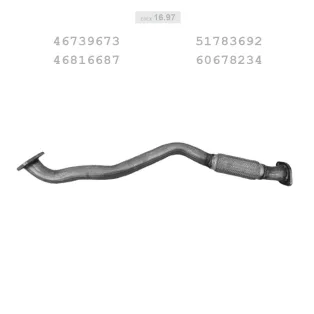   EDEX 16.97 - Kipufogó kipufogó cső ALFA ROMEO 147 1.9 D (2000-2010)
