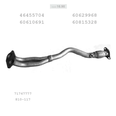 EDEX 16.98 - Kipufogó gyűjtő cső ALFA ROMEO GTV 1.8, 2.0 (1995-2005)