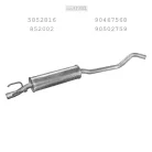 EDEX 17.133 - Kipufogó közép dob OPEL CORSA B 1.4, 1.6 (1993-2000)