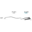 EDEX 17.210 - Opel Astra H 1.3/1.7 D kipufogó hátsó dob