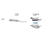 EDEX 17.280 - Opel Vectra B kipufogó hátsó dob