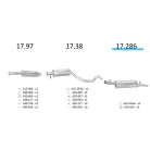 EDEX 17.286 - Opel Vectra A 1.8 / 2.0 kipufogó hátsó dob