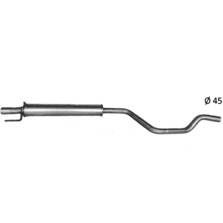EDEX 17.288 - Opel Meriva A 1.7 D kipufogó közép dob