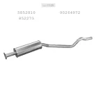 EDEX 17.29 - Kipufogó közép dob OPEL KADETT E 1.3, 1.3 combo, 1.4, 1.6, 1.8, 2.0 (1984-1991)