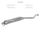 EDEX 17.292 - Kipufogó közép dob OPEL ASTRA G 1.6, 1.8, 2.0 (1998-2005)