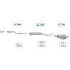 EDEX 17.292 - Opel Astra G 1.6 / 1.8 / 2.0 kipufogó közép dob
