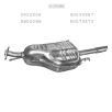  EDEX 17.296 - Kipufogó hátsó dob OPEL ASTRA G 1.4, 1.6 (1998-2005)