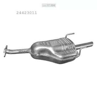   EDEX 17.306 - Kipufogó hátsó dob OPEL ASTRA G 1.8, 2.0 (1998-2004)