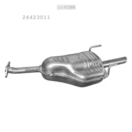 EDEX 17.306 - Kipufogó hátsó dob OPEL ASTRA G 1.8, 2.0 (1998-2004)