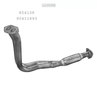   EDEX 17.310 - Kipufogó gyűjtő cső OPEL ASTRA F 1.7, 1.7 D (1992-1998)