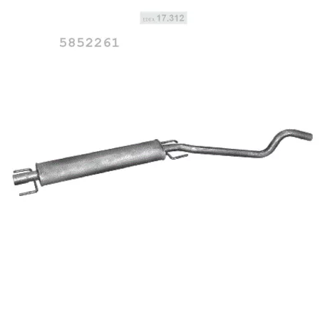 EDEX 17.312 - Kipufogó közép dob OPEL ASTRA G 1.6, 1.8 (1998-2018)