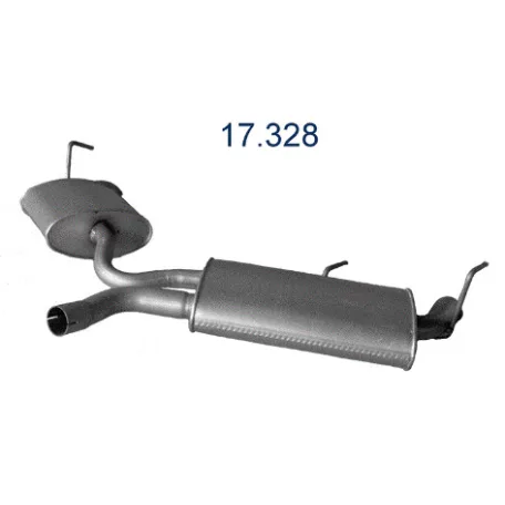 EDEX 17.328 - Opel Signum / Vectra C kipufogó rendszer