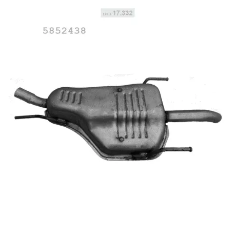 EDEX 17.332 - Kipufogó hátsó dob OPEL ZAFIRA A 1.6, 1.8 (1999-2005)
