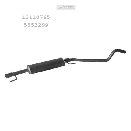 EDEX 17.333 - Kipufogó közép dob OPEL ASTRA G 1.2, 1.4 (2004-2014)