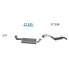 EDEX 17.335 - Opel Frontera B 2.2 kipufogó közép dob
