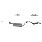 EDEX 17.336 - Opel Frontera B 2.2 kipufogó hátsó dob
