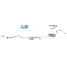 EDEX 17.346 - Opel Agila A 1.0 kipufogó