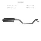 EDEX 17.349 - Kipufogó közép dob OPEL SIGNUM 1.8 (2005-2008)