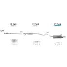 EDEX 17.369 - Opel Astra G 1.2 kipufogó hátsó dob