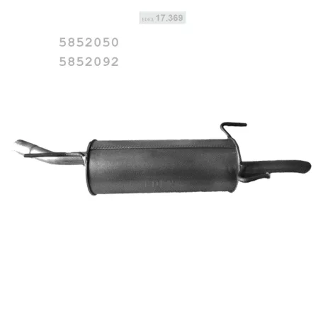 EDEX 17.369 - Kipufogó hátsó dob OPEL ASTRA G 1.2 (1998-2004)